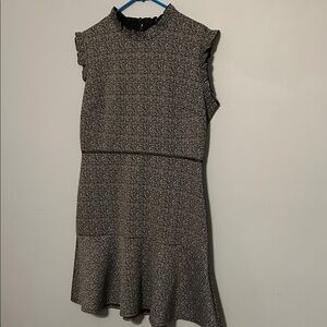 Enfocus Studio Black and White Textured Mini Dress